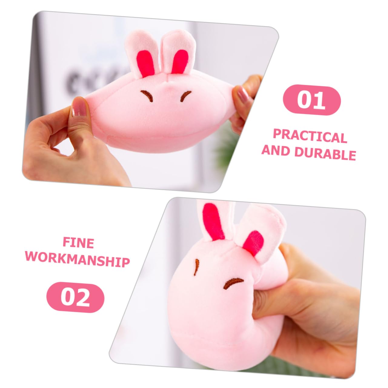 MAGICLULU 1set Cuscino Peluche Coniglio Adorabile per Ragazzo Ragazza Giocattolo Morbido Forma di Coniglio Decorazione Camere e Creativo per Ragazzi e Ragazze