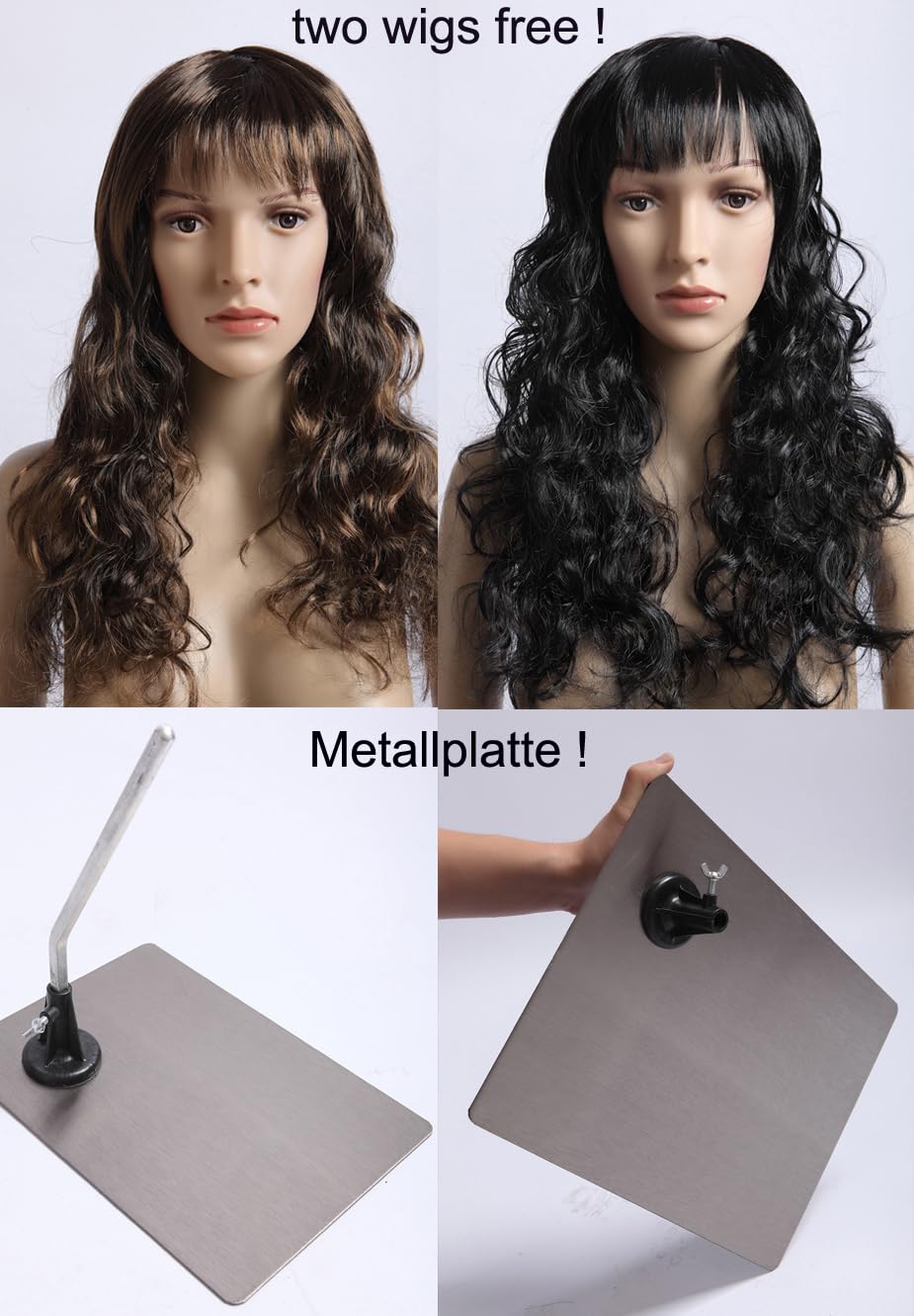 SF-9 Schaufensterpuppe mit 2 Perücken gratis weibliche Schaufenterfigur Mannequin Kopf und Arme beweglich