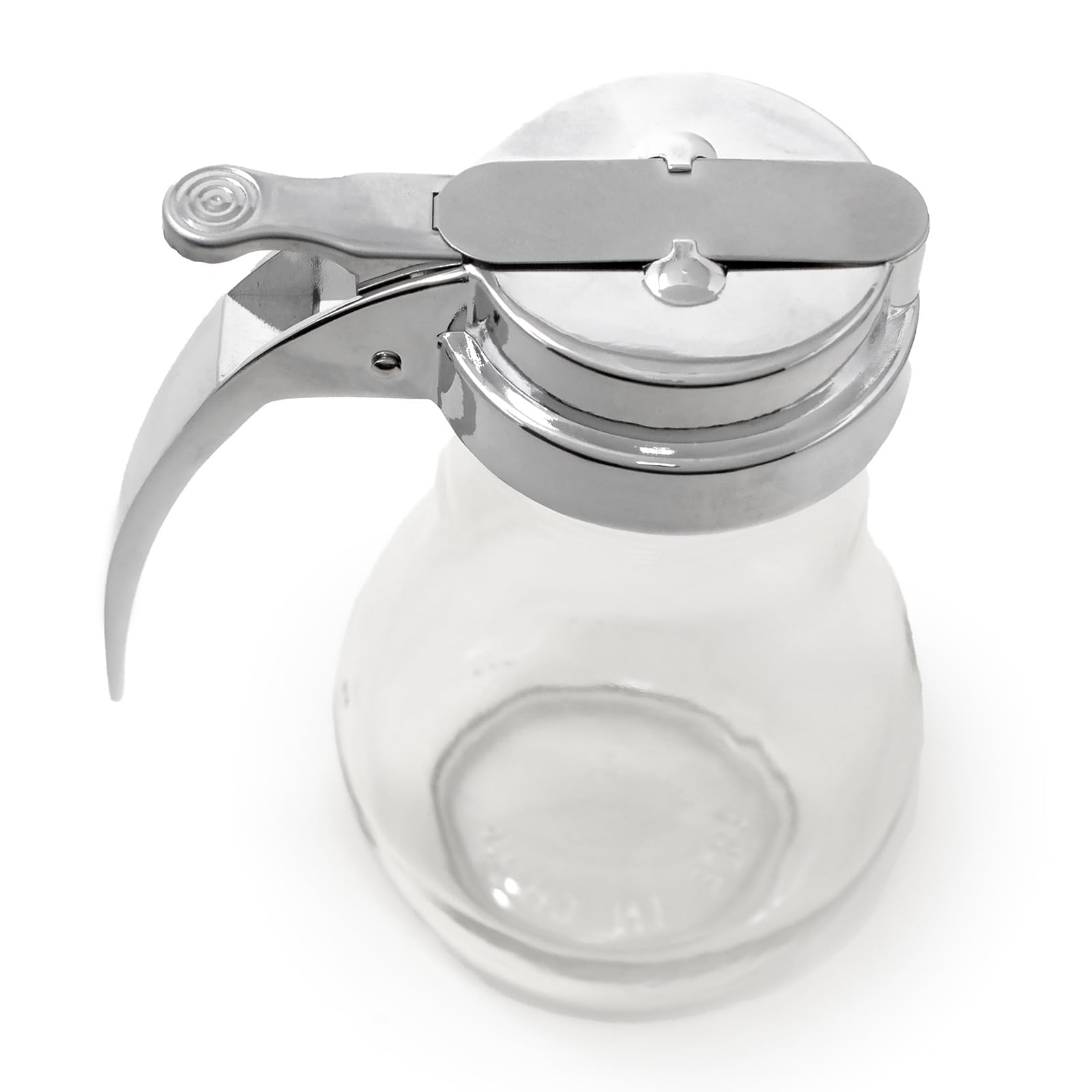 Norpro Syrup/Honey Dispenser Glass 12 Ounces Diner Style 5.25"/13.5cm Tall