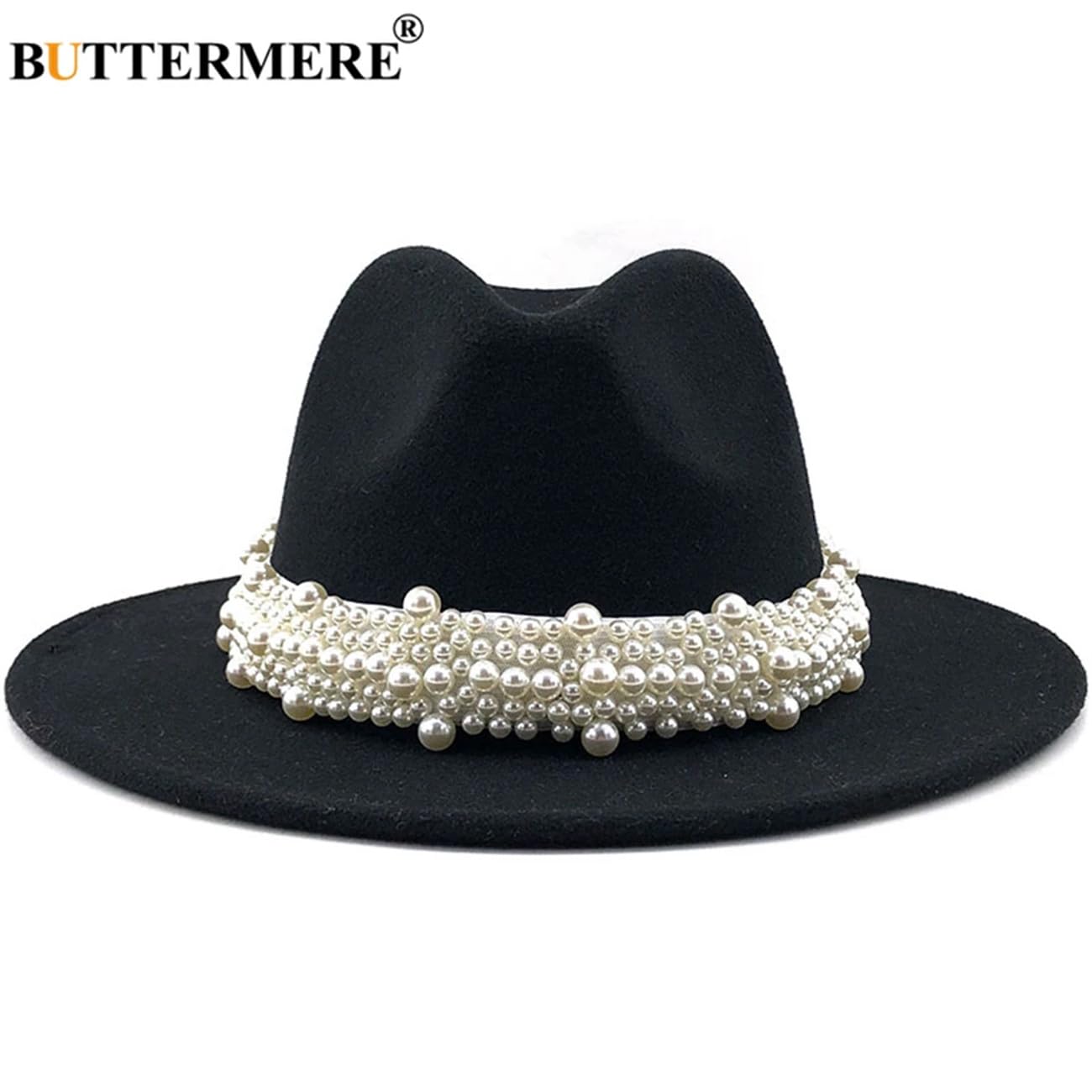 Cappello da donna in feltro di lana Panama Trilby formale cappello casual Jazz Fedora cappelli