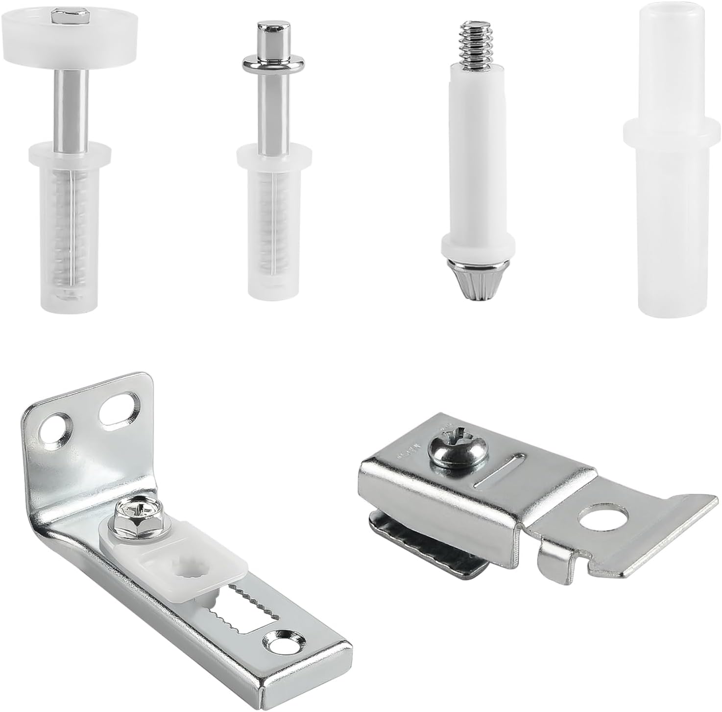Uxcell Bifold Door Hardware, 0.9 Inch Bi-Fold Door Top Guide Wheel Roller Bifold Closet Door Hardware Repair Part Kit Folding Closet Sliding Door Whit