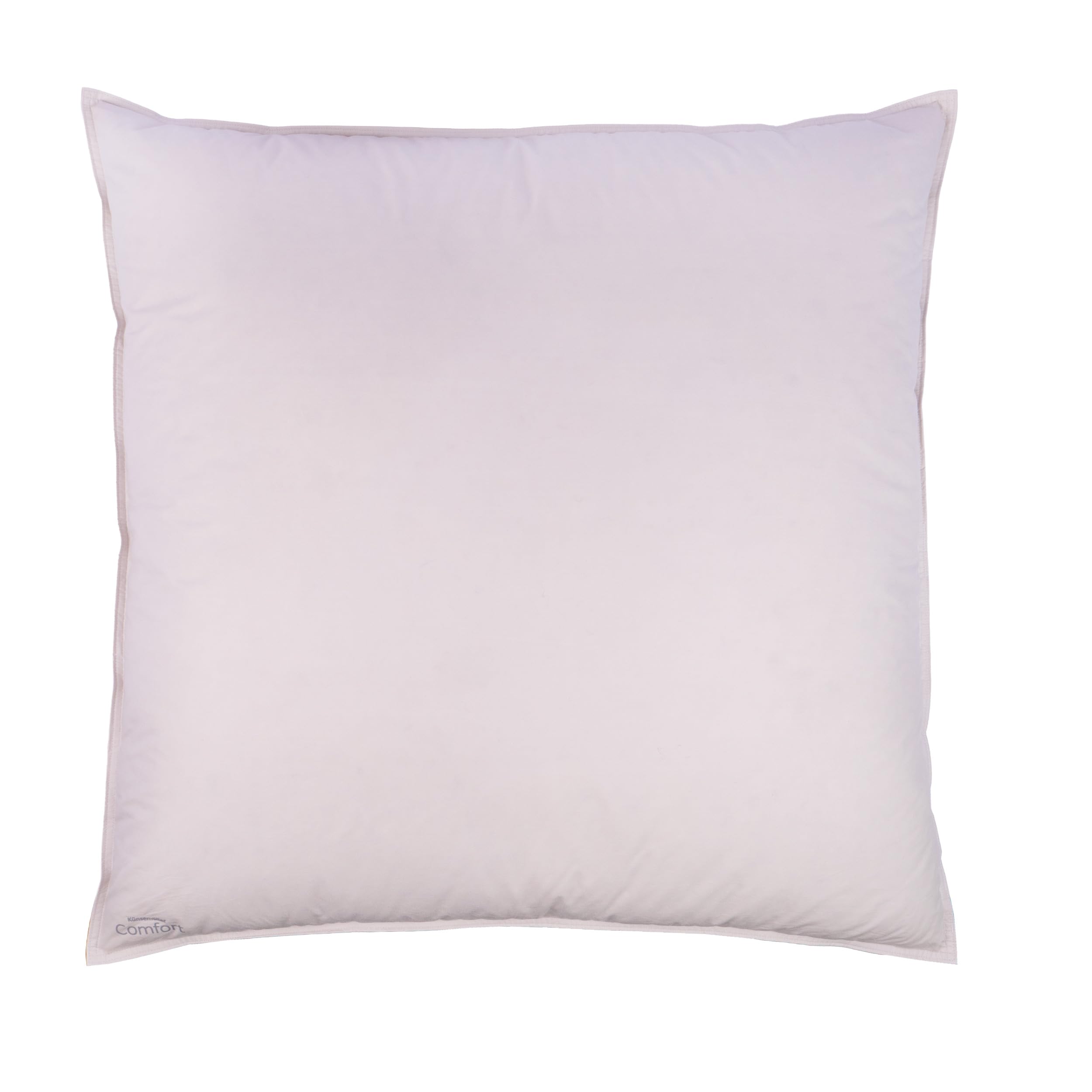 Künsemüller Kopfkissen Comfort 80x80cm mit 80% Daunen, Doppelkammer Daunenkissen mit Außenkammer & stützender Innenkammer, Allergiker geeignet & waschbar, Füllgewicht: 900g