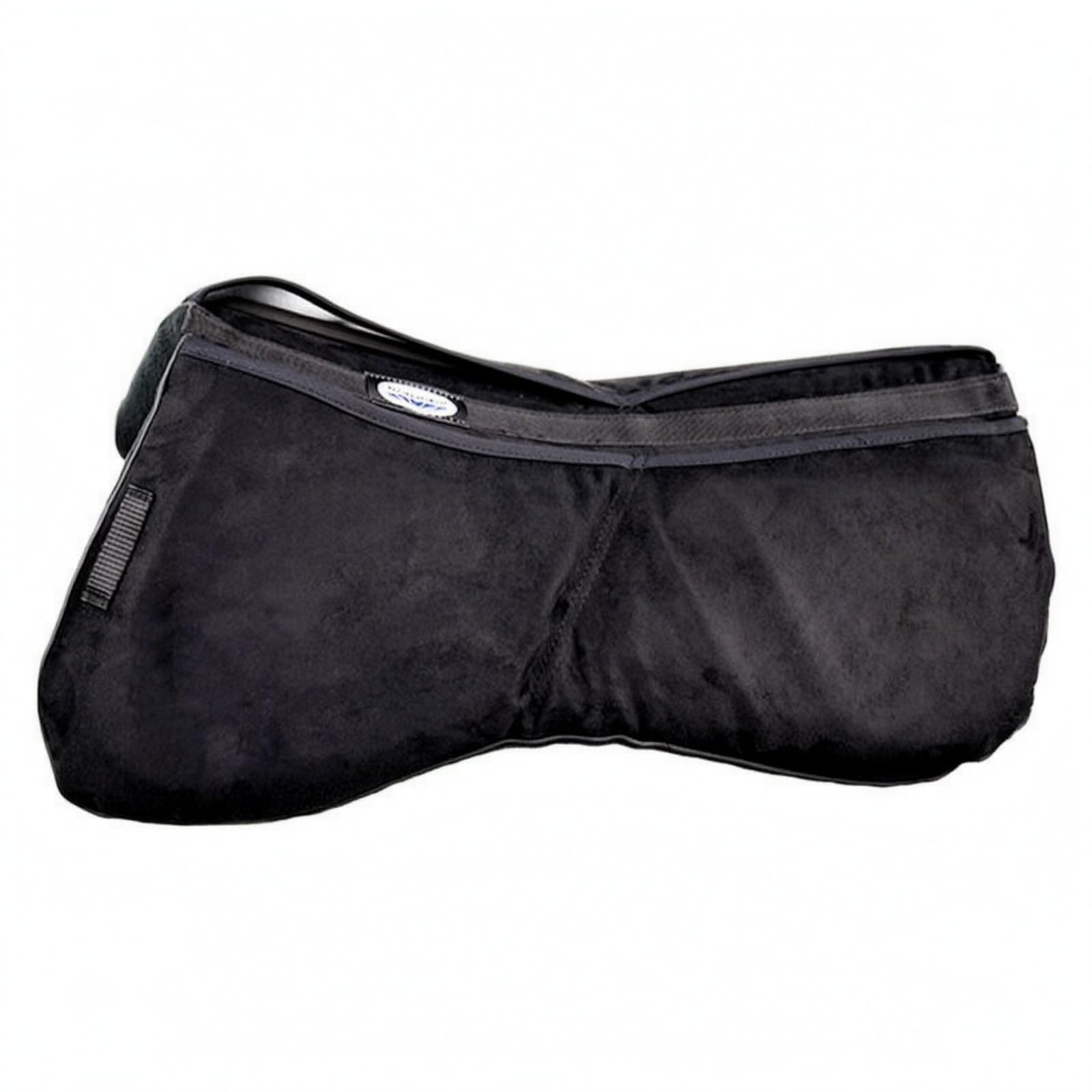 Protectores de Montura Almohadilla de Silla de Montar Manta de Silla Cojín Ecuestre Forro Antideslizante con Acolchado Amortiguador Diseño Contorneado, Negro