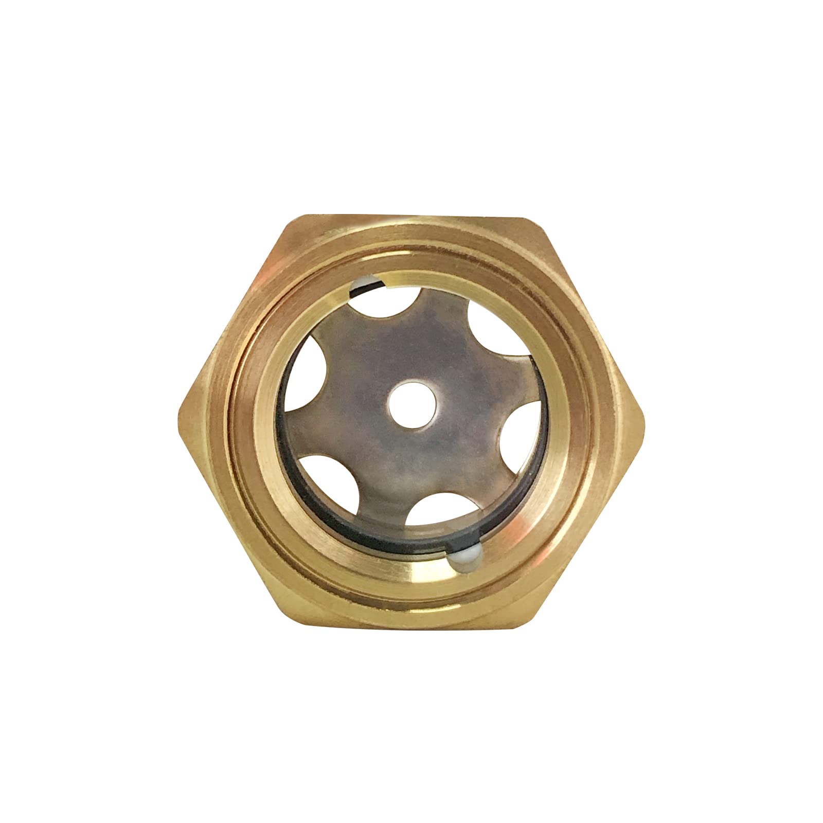 Buy 3/4 NPT Air compressor Oil Sight Glass, Male Hex Head Compresssor