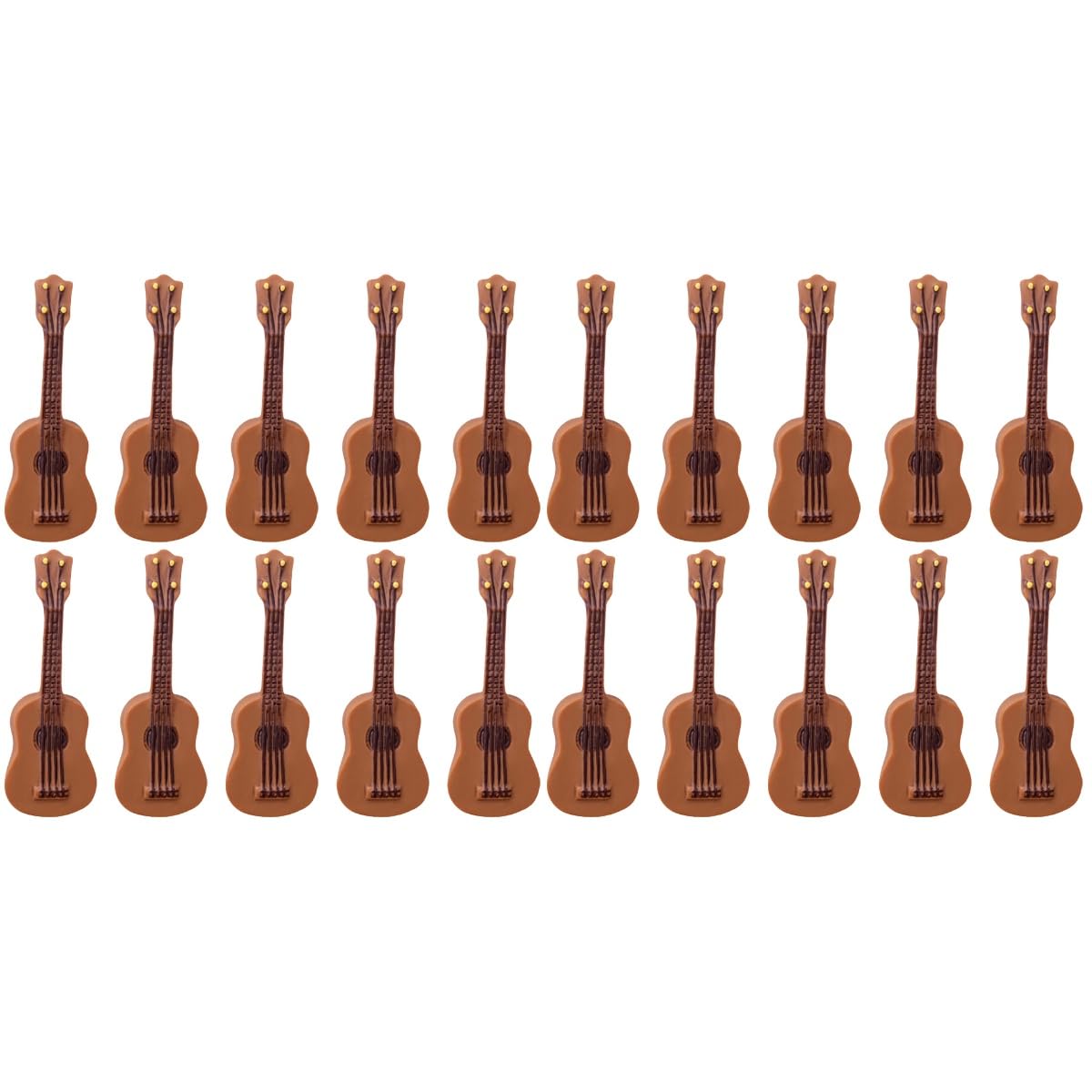 LOGOFUN20 pcs Miniature Guitar Model Dollhouse Guitar Resin Mini GuitarTiny Musical Instrument Model for Dollhouse Decorations