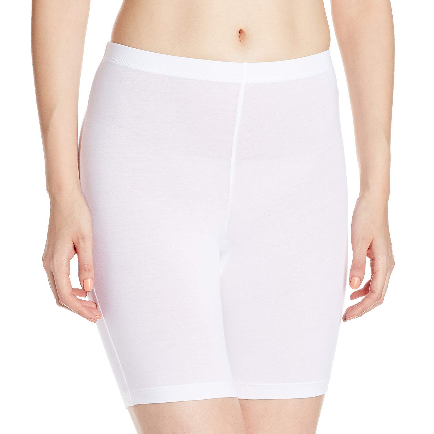 UCARE Women's Cotton Shorties (White, Large)