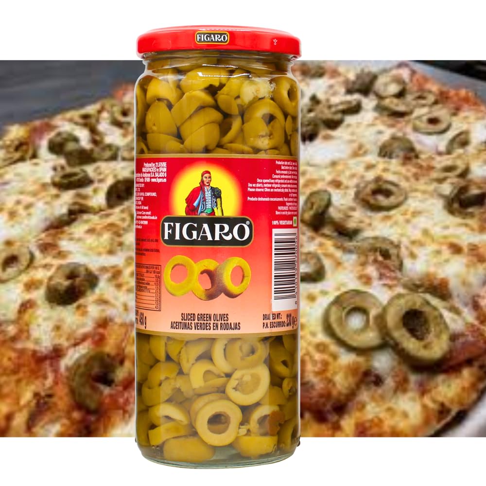 Figaro Olives (Figaro Green Olives, Sliced 450gm) 4