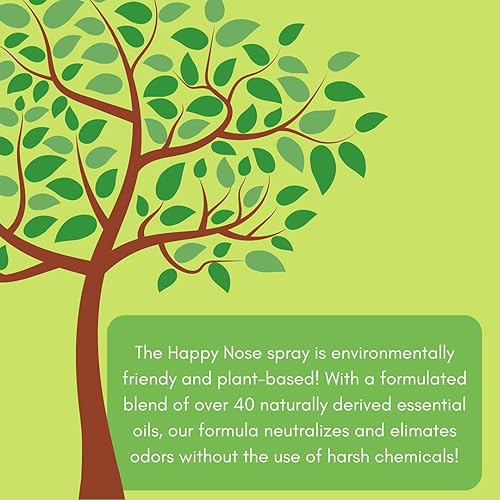 Miniatura 4 de Happy Nose! Ambientador natural a base de plantas, espray neutralizador de olores para el hogar, trabajo, mascotas, vehículo, humo, equipo deportivo