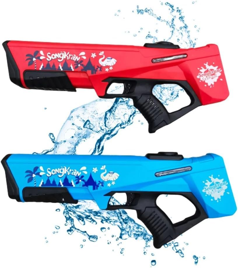 Image of Electric Dual-Mode Super Large Water Gun with Auto Water Suction & 550CC Power Battery- High-Power Blaster, 30-40 Feet Range, Leakproof, USB Rechargeable - Ultimate Water Battle Toy for Kids 3+