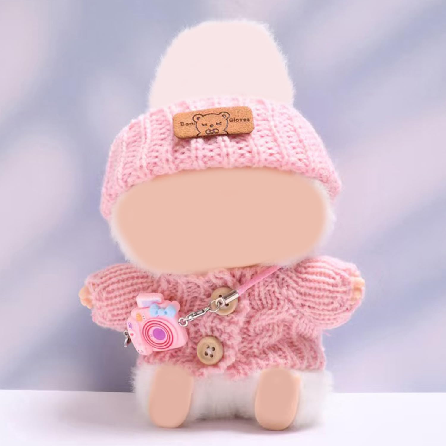 Clothes for 17cm Dolls Fashion Garment Accessories(No Doll), Cute Sweater Suitable for 6.69inch (17cm) Doll Soft Cotton Clothing Replacement