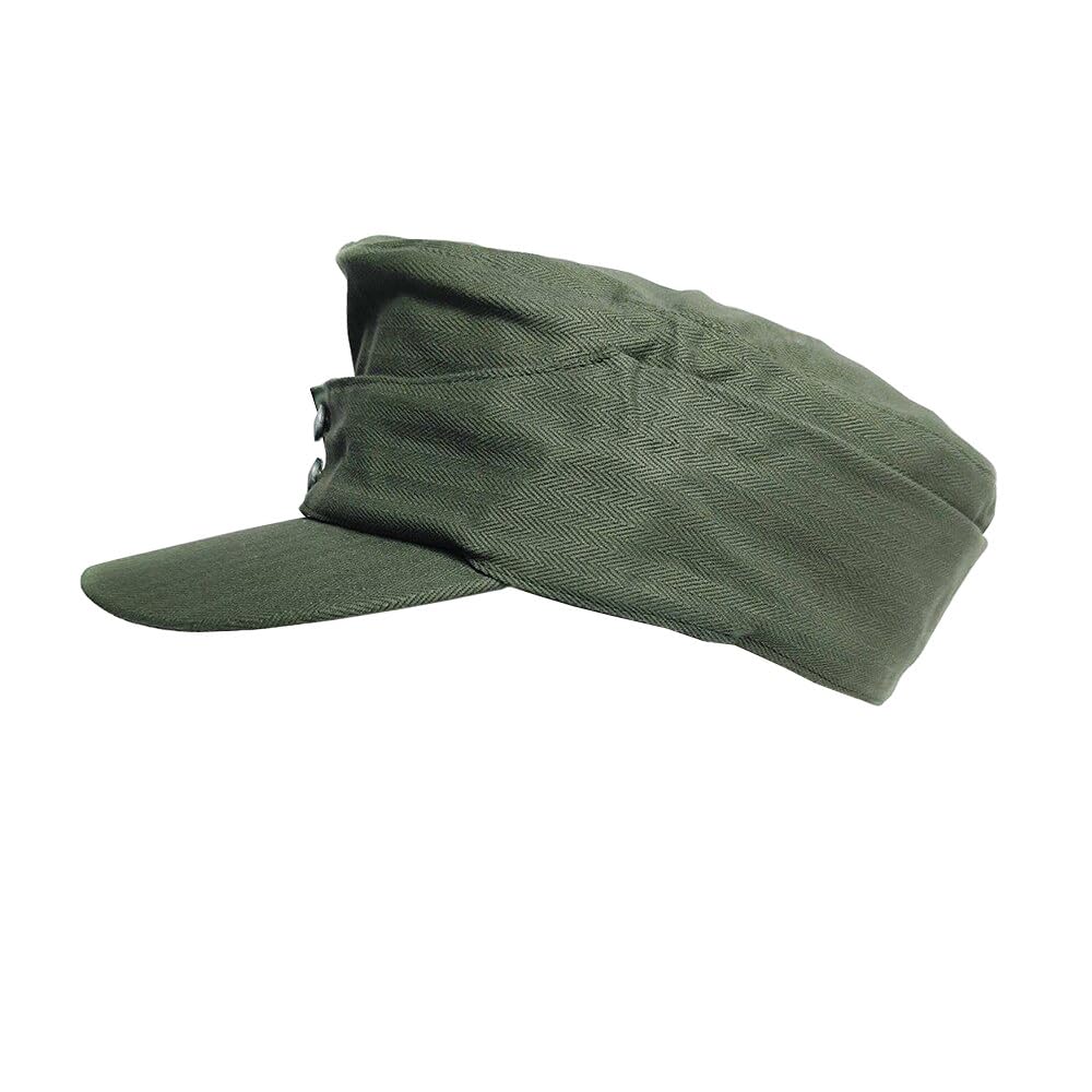 WW2 Deutsche M43 Männer Retro Stil Soldaten Ausrüstung Baumwolle Cap Outdoor Wandern Hut Solid Grün