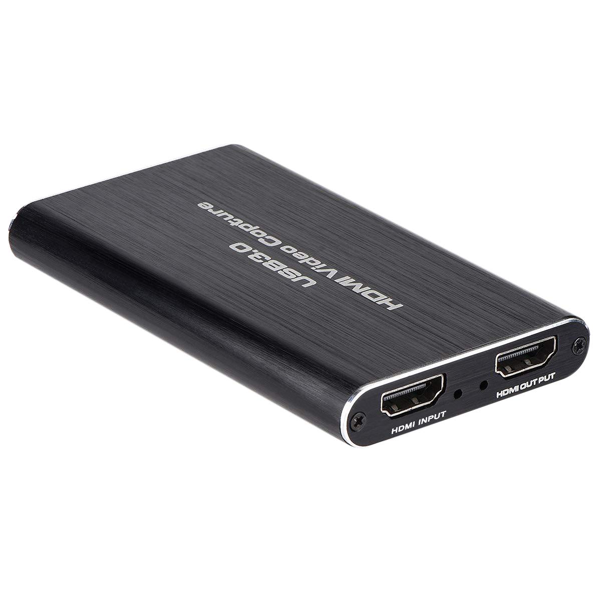Tarjeta de captura de juegos, tarjeta de captura de video USB 3.0 1080P, tarjeta de captura portátil para transmisiones en de juegos, grabación de video