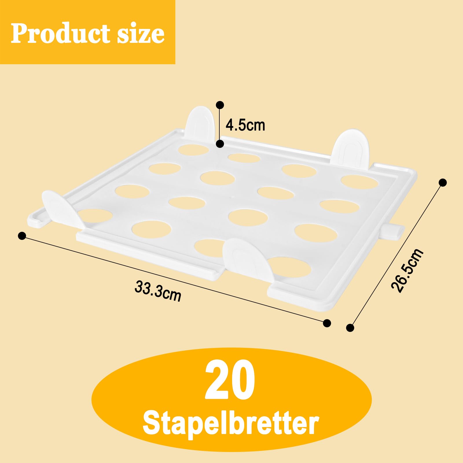 20 pezzi organizer armadio, organizer per vestiti, vestiti, impilabile per adulti e bambini, organizer per abbigliamento per magliette e camicie