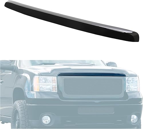 HECASA Panel de capó delantero compatible con GMC Sierra 2500HD 3500HD 3500HD 2011-2014 Reemplazo para GM1235119 20963701 ABS pintado negro
