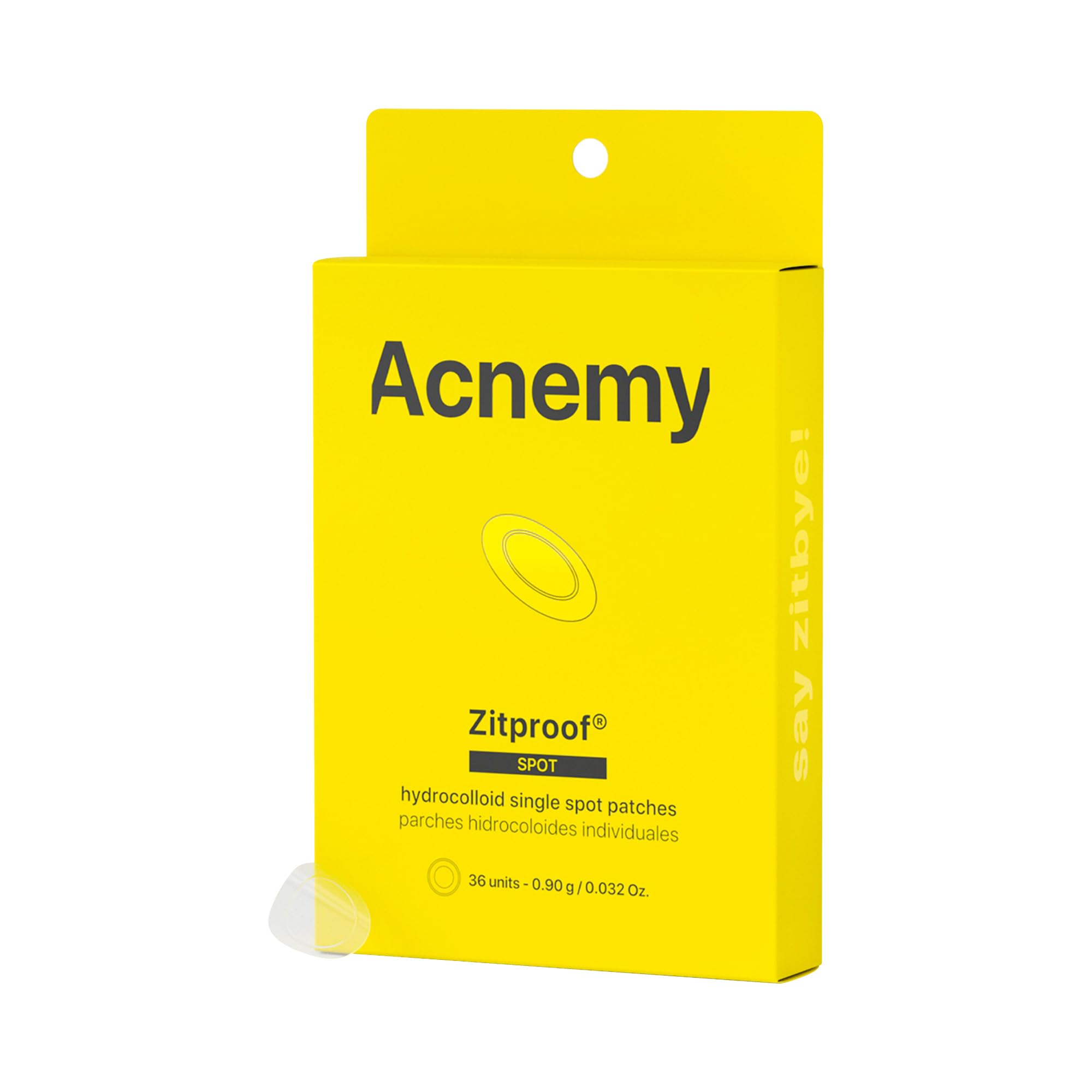 ACNEMY ZITPROOF® SPOT - Anti-acne hydrocolloid patches, 36 units, blemish treatment with salicylic acid, tea tree oil, and gotu kola, reduces inflammation and accelerates healing
