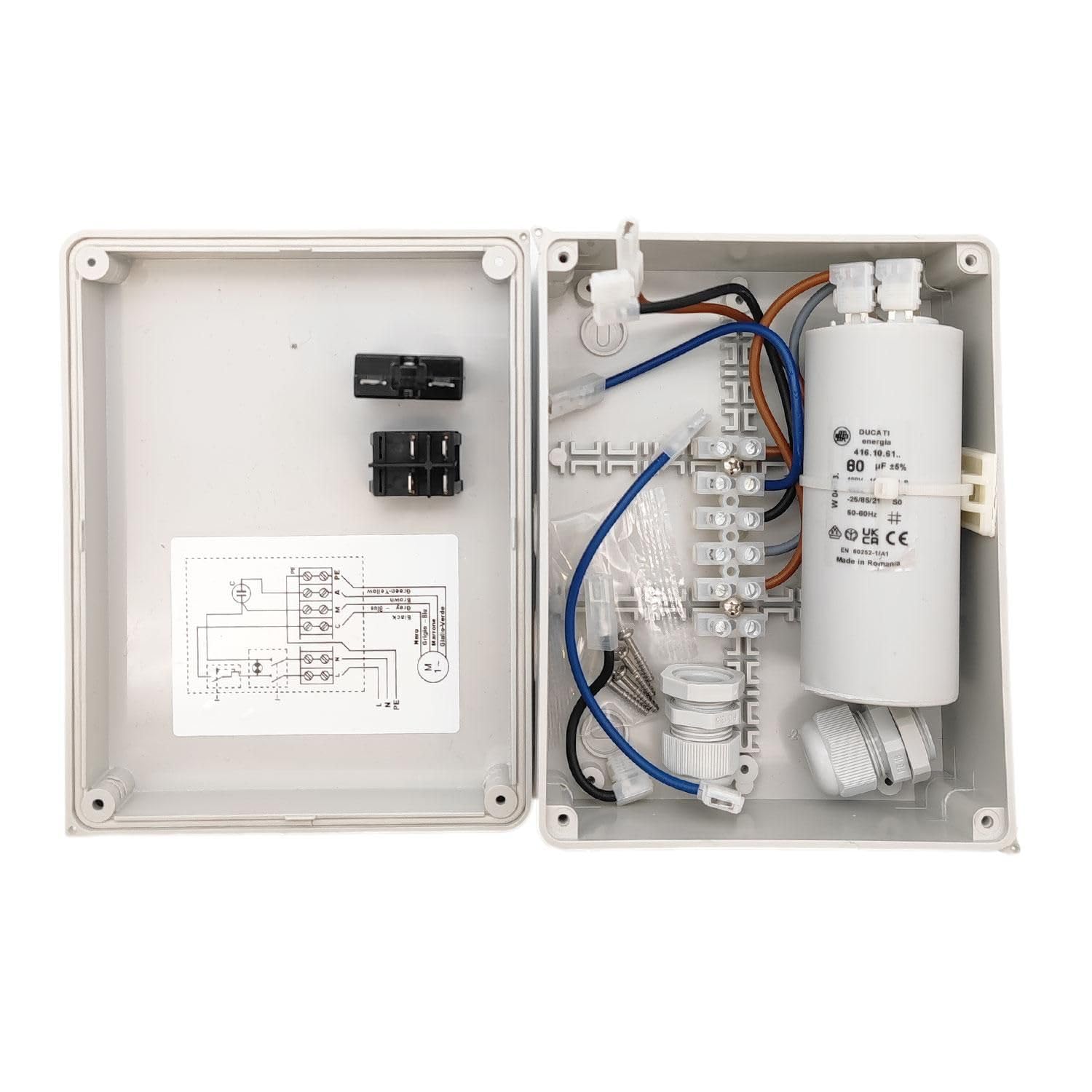 Coffret De Démarrage C-box 2.2kw 80uf Pour Pompe Immergée 220v Mono