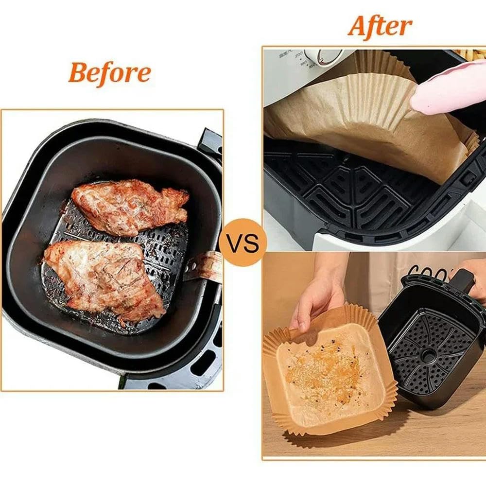 NYSDM Kitchen Air Fryer Paper Specjalny papier Akcesoria do pieczenia Papier odporny na olej Mata do pieczenia nieprzywierająca Talerz do grilla