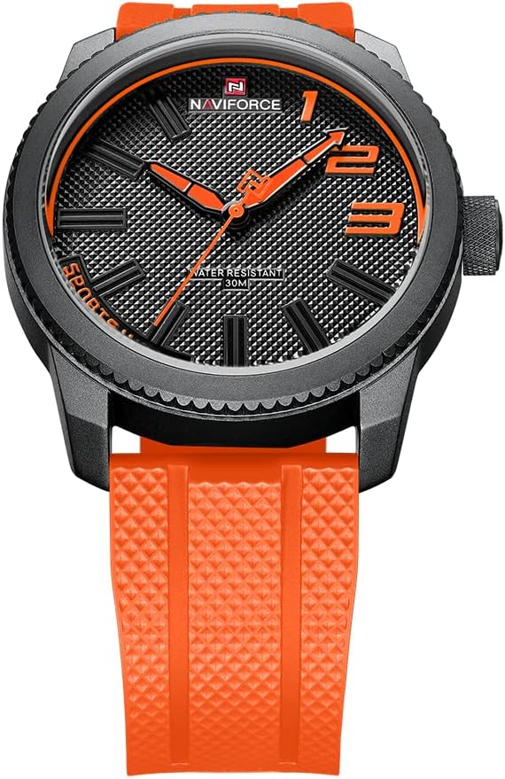 NAVIFORCE Sport Waterproof Watches for Students Boys Men, Silicone Band Watch with Second Hand - Image 2