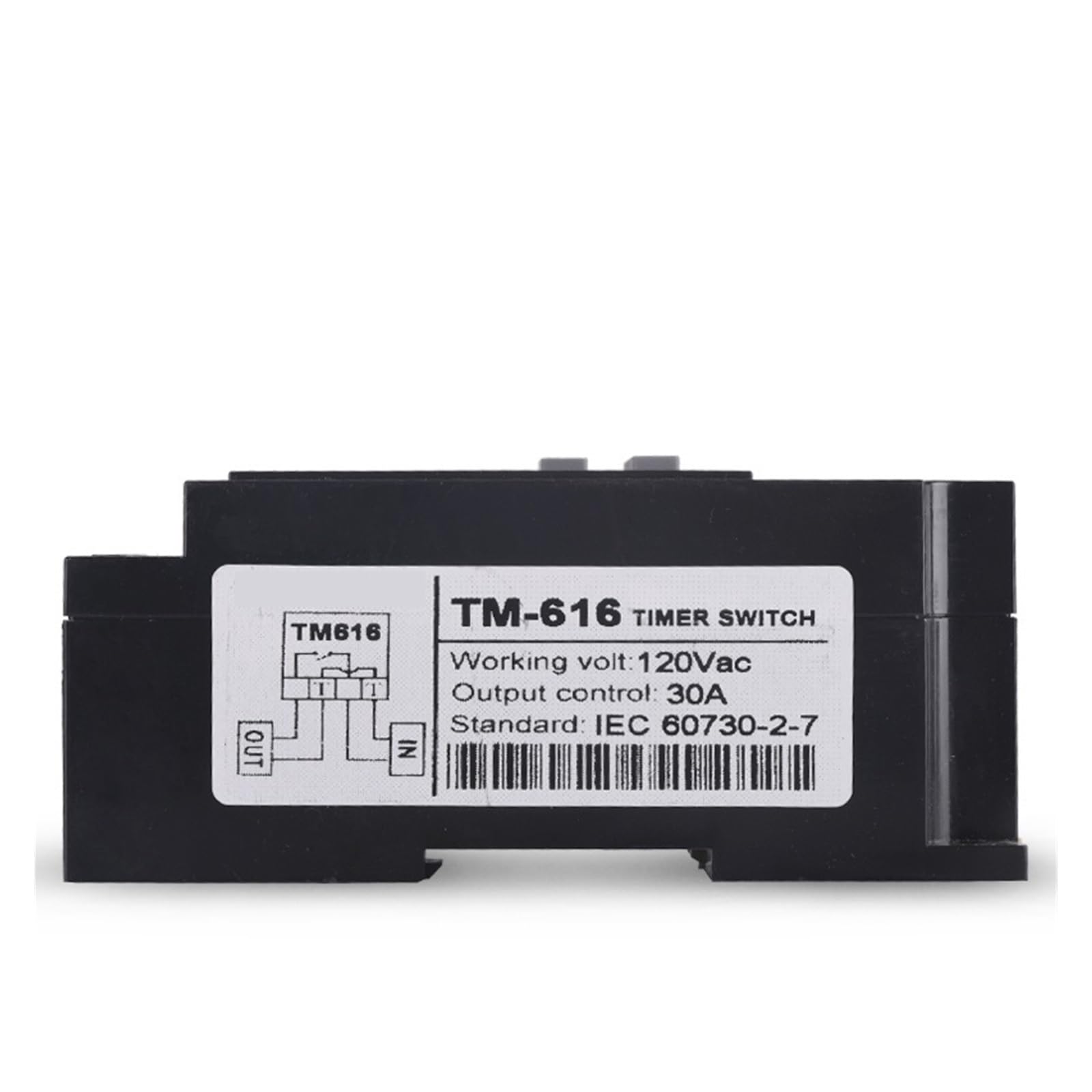 RWRAPS microcomputer Interruttore Timer TM616 110 V 120 V CA Relè temporizzato 7 Giorni Timer Digitale programmabile Tempo di Allenamento Timer su Guida DIN for Ventola con trasformatore