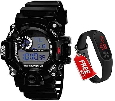 MIVAAN Digital Boys Watch (Black Dial)