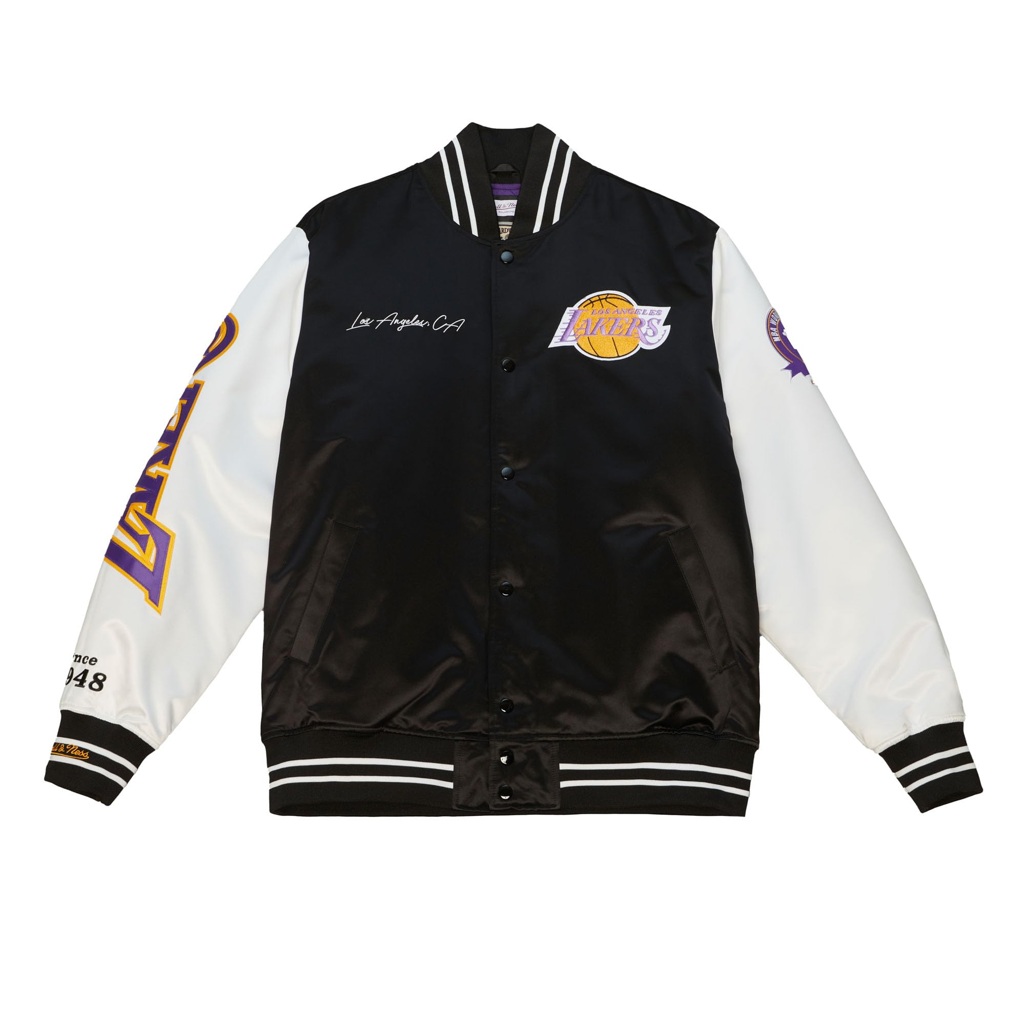 Mitchell & Ness M&N Varsity Satin Veste - NBA Toronto Raptors