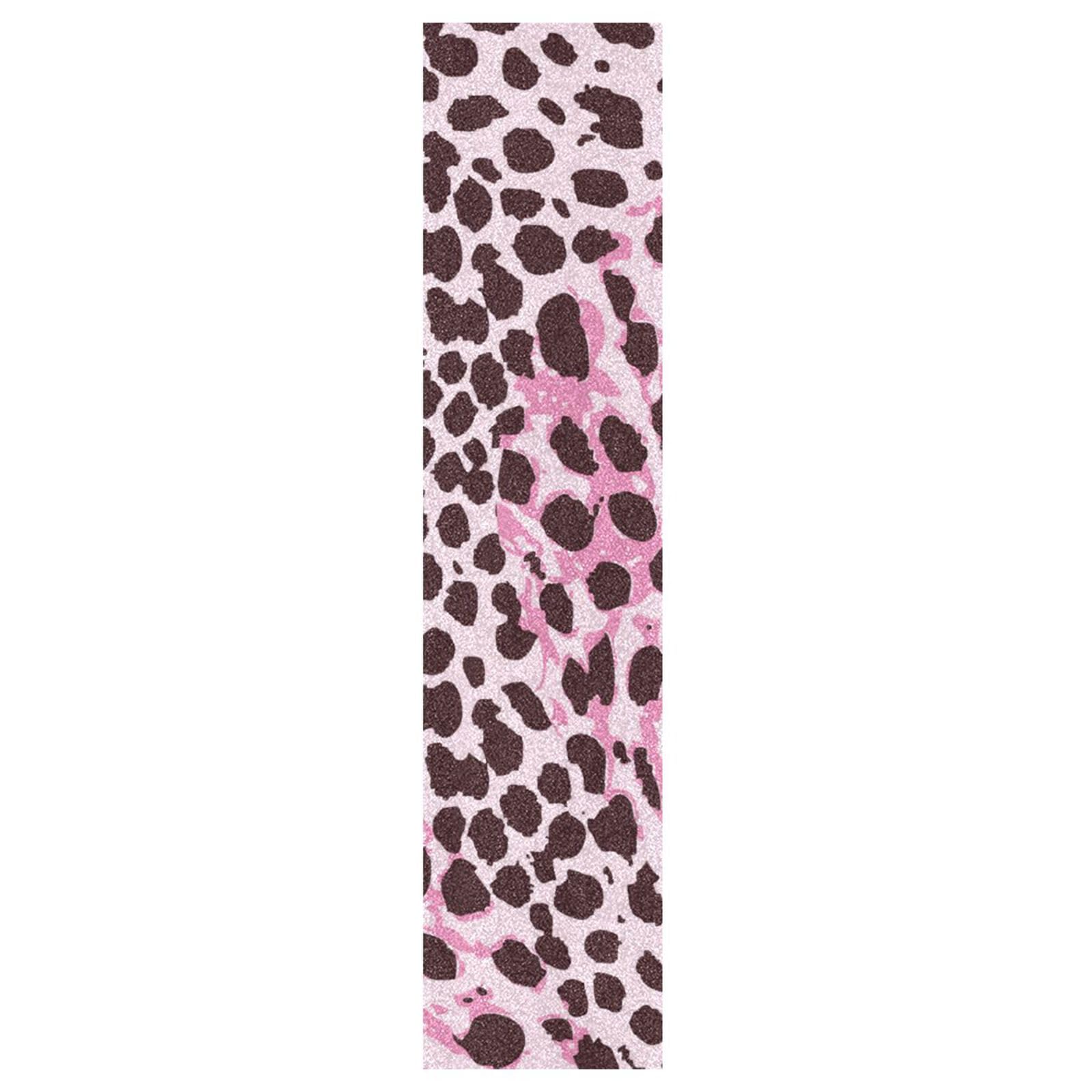 Grip Tape Sans Bulles Motif KAAVIYO Imprimé Léopard Noir Bleu Grip De Skateboard Bande Griptape Skateboard