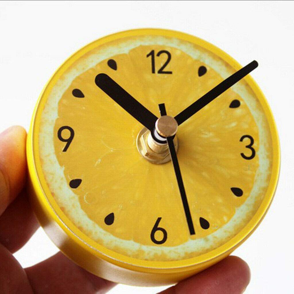 Clocks Suction Cup Bathroom Kitchen Shower Clock Door Magnetic Sucker 3inch Yellow