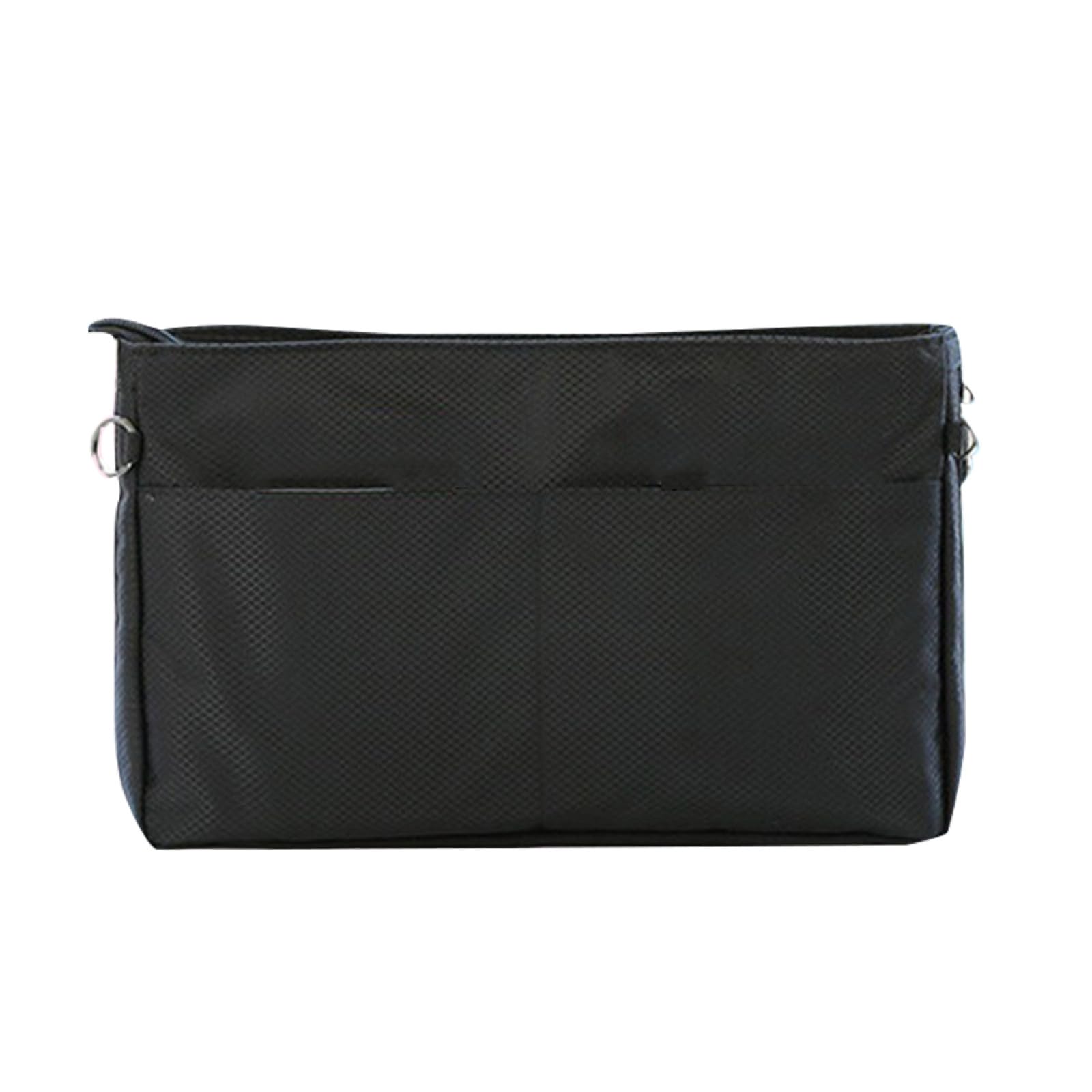 1pieza Bolsa De Almacenamiento Multifuncional para Cosméticos s Negro Organizador De Accesorios De Maquillaje Funda Interior para Bolso