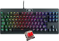 Teclado Mecânico Gamer Redragon Dark Avenger K568-2 Rgb Switch Red Com Fio