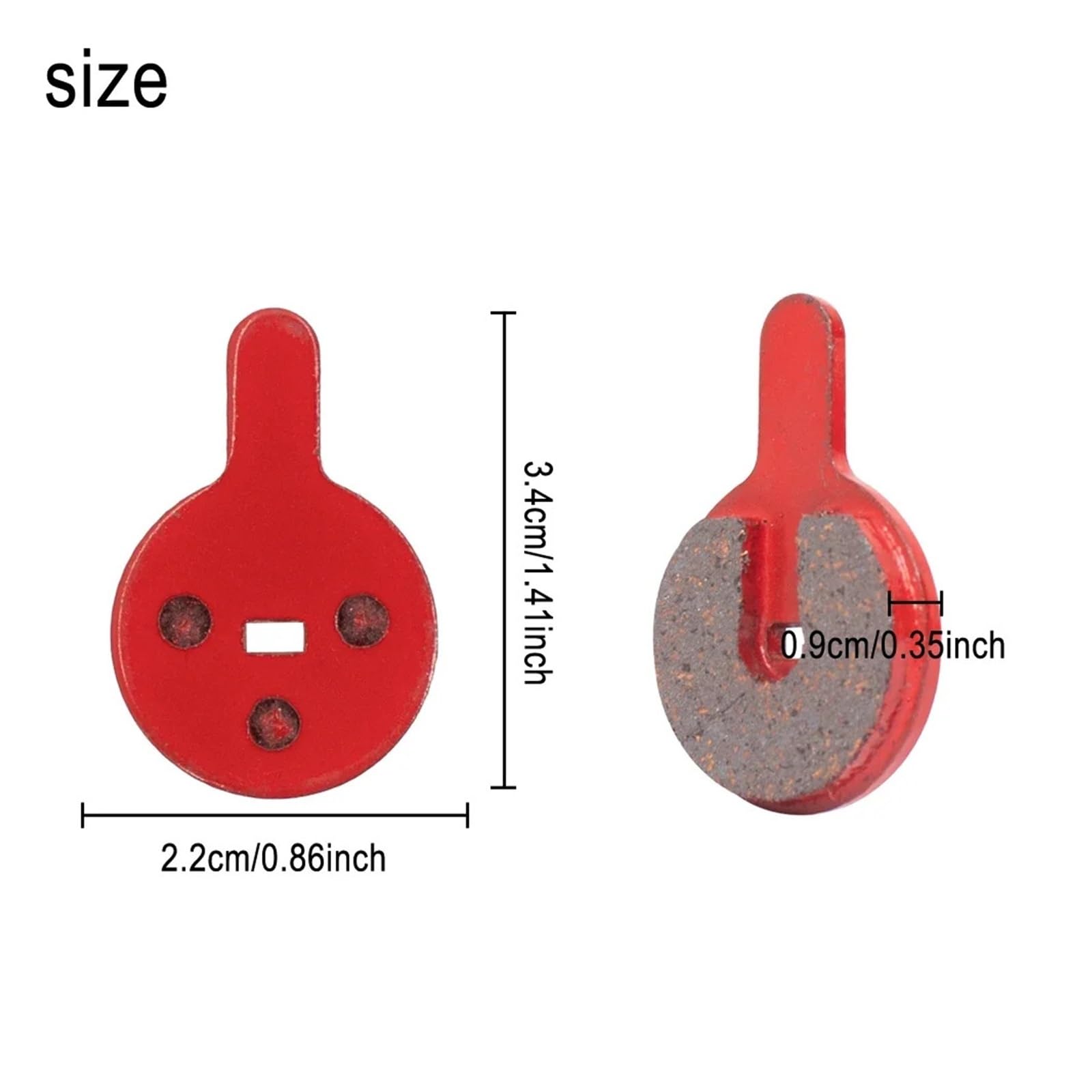 Lot de 10 plaquettes frein à disque for scooter électrique, adaptées aux vélo KuGoo, G2 Pro Kickscooter, accessoires hydrauliques Plaquettes de frein pour trottinettes électriques(12 pairs)