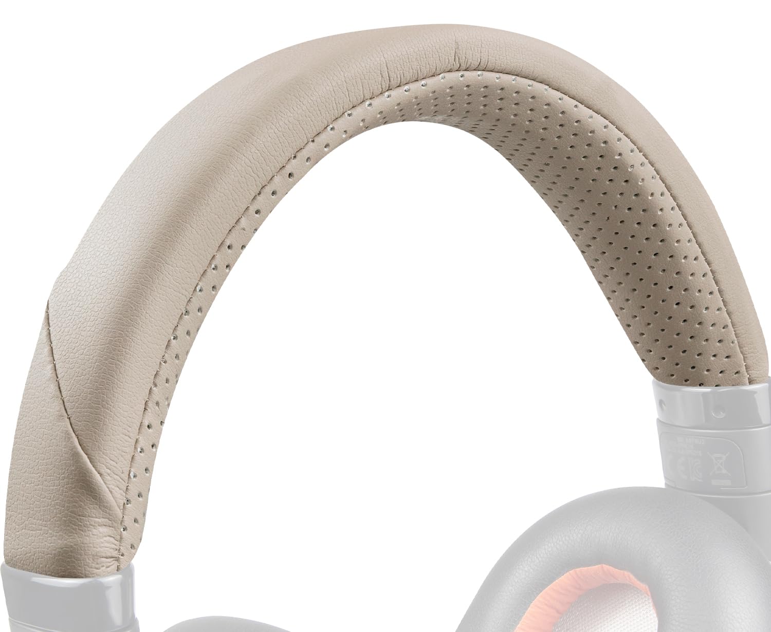 SOULWIT Headband Cover for Plantronics BackBeat Pro 1/2, Voyager 8200 UC Headphones, Replacement Headstrap Pad Repair Part - Beige