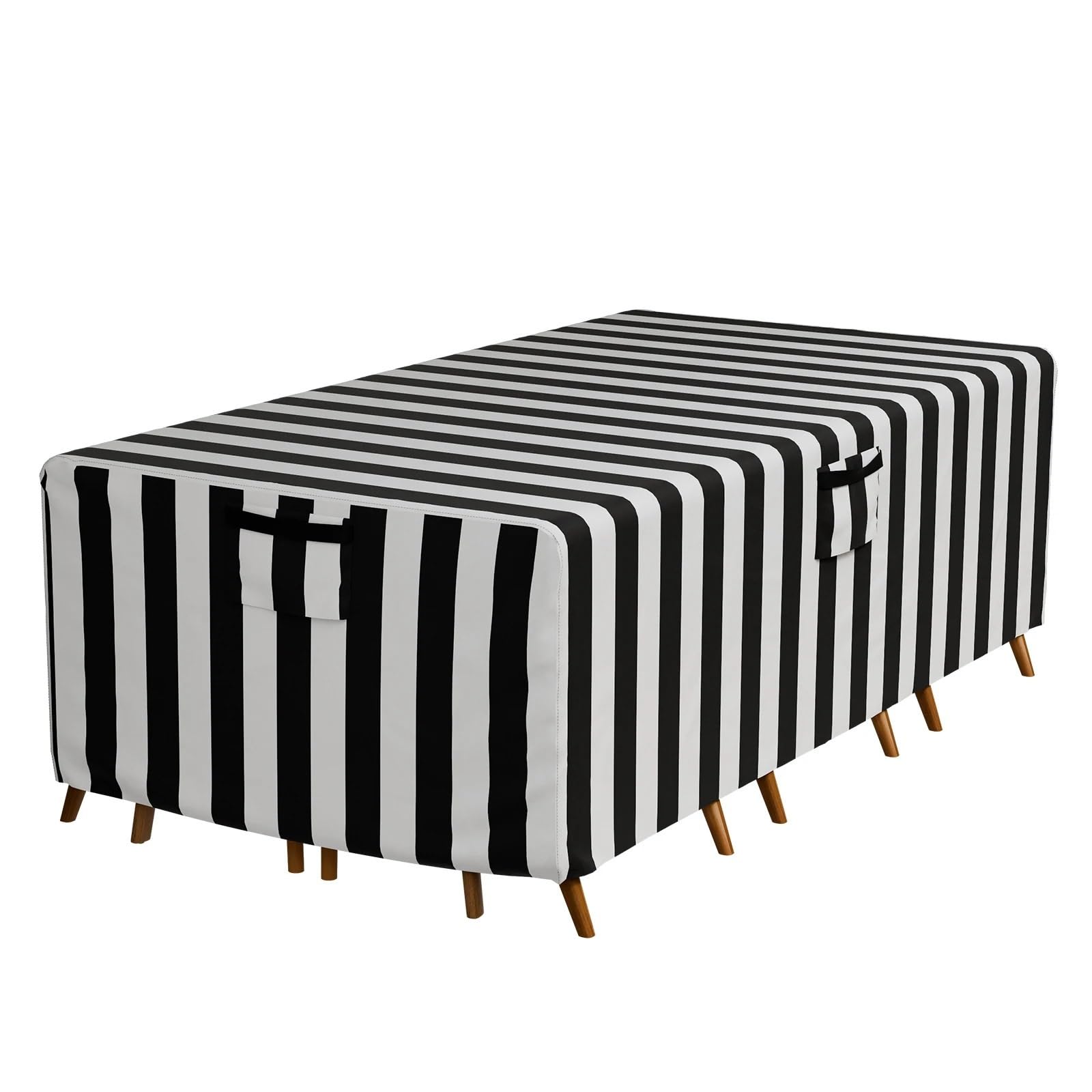 Yusuzh 72X44x23inch Outdoor Furniture 600D Oxford Fabric Covers Waterproof Rain Snow Dust Wind-Proof Anti-Uvgarden Lawn Patio For Patio Furniture(,Striped Style)