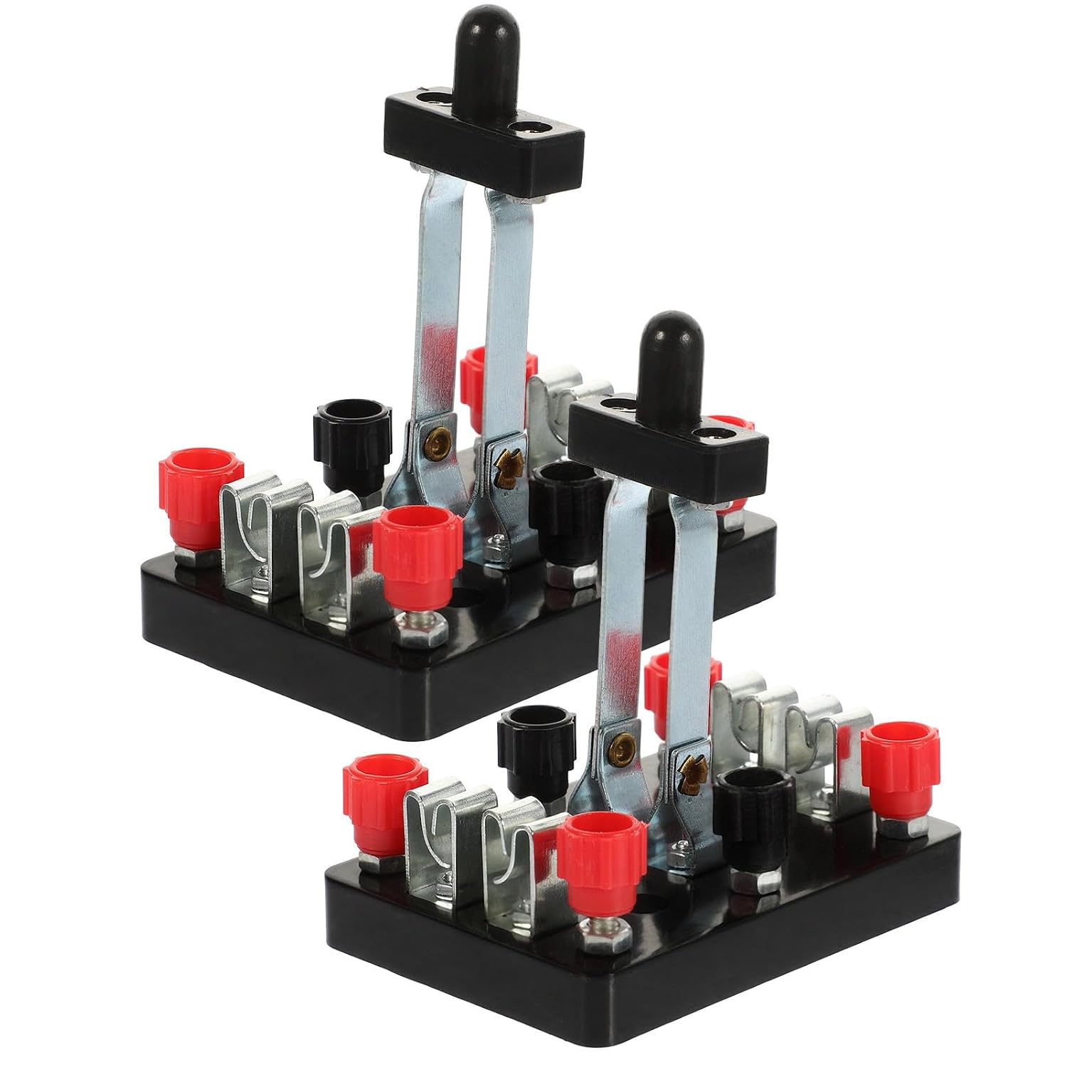 VANZACK Double Pole Double Throw Knife Switch 2pcs Plastic Material with Screw Type Binding Post, Safe and Visual Scientific Teaching Prop for Laboratory Use for Physics Experiments