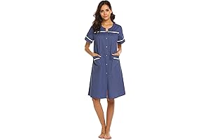 Women's Snap Front Nightgown: Comfort and Convenience for the Elderly