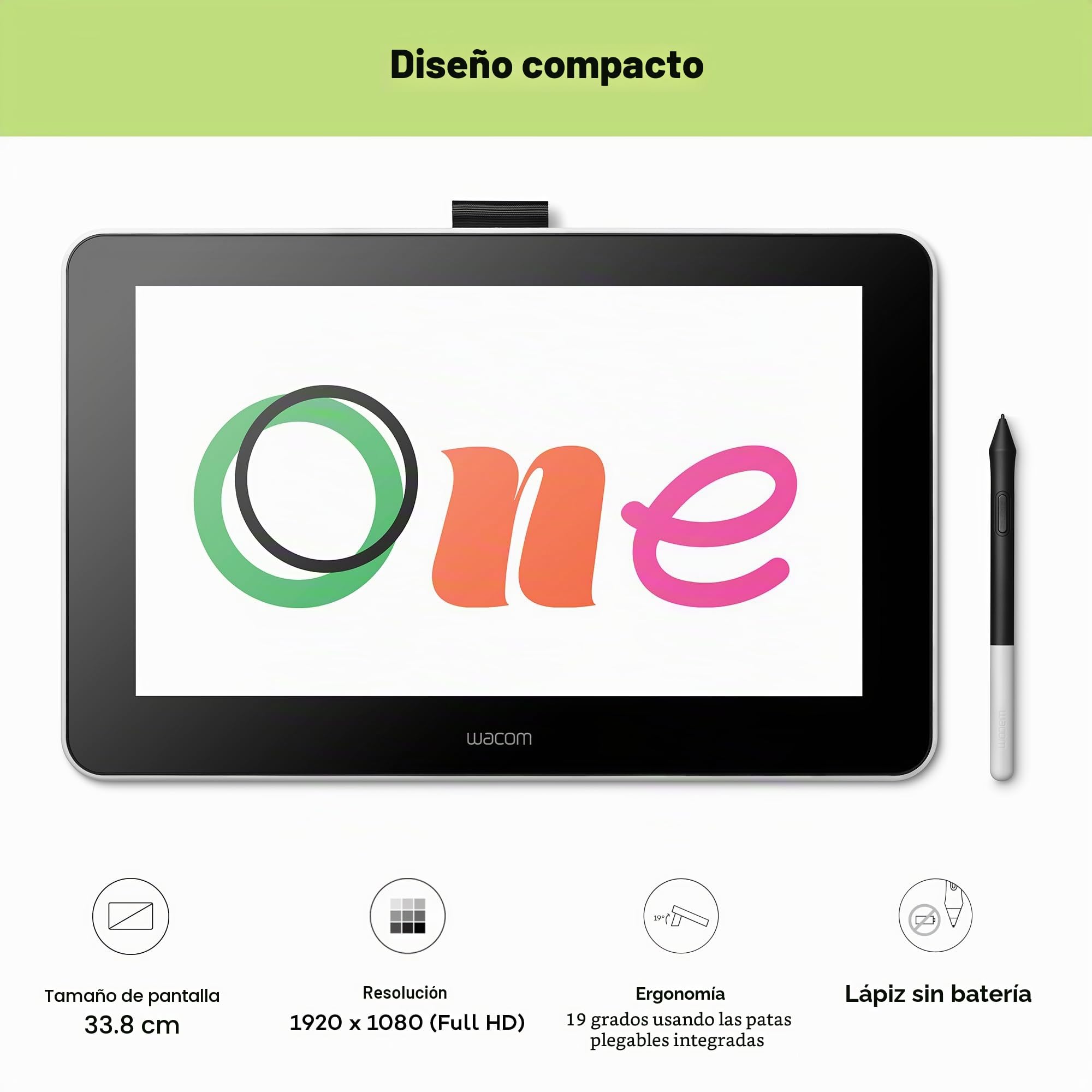 Wacom One Creative Pen Display de 13.3