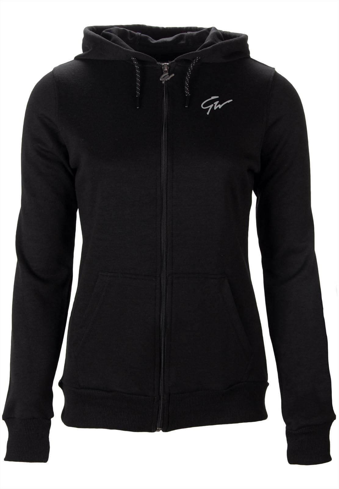 Gorilla Wear Women's Black Pixley Zipped Hoodie - Small
