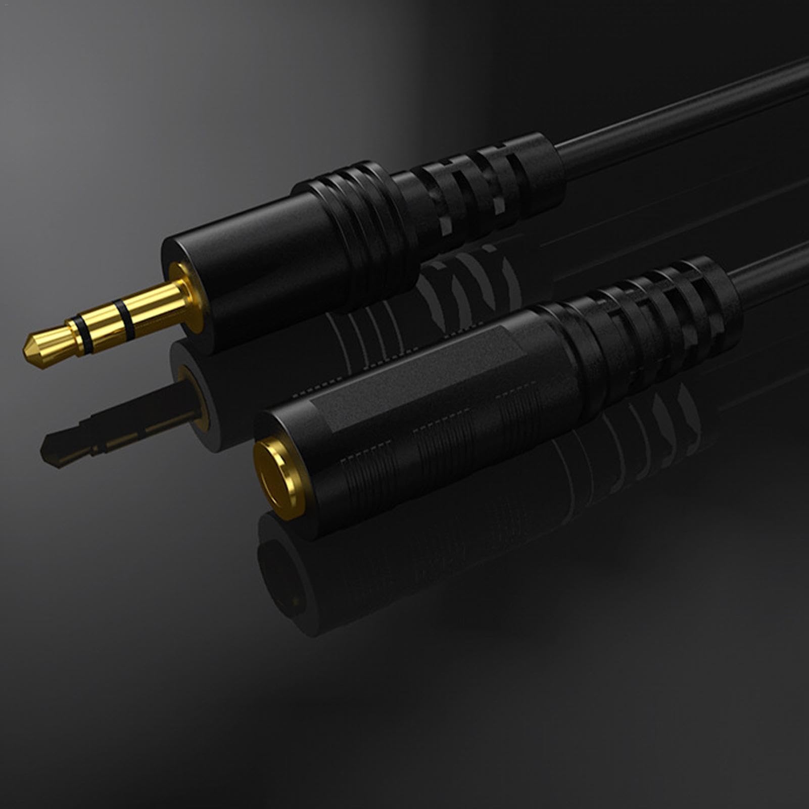 Generico Cavo di prolunga da 3,5 mm, cavo di prolunga audio da 3,5 mm | Cavo di prolunga ausiliario da maschio a femmina da 3,5 mm,Cavo di prolunga Aux da 4,92 piedi Cavo di prolunga stereo audio H