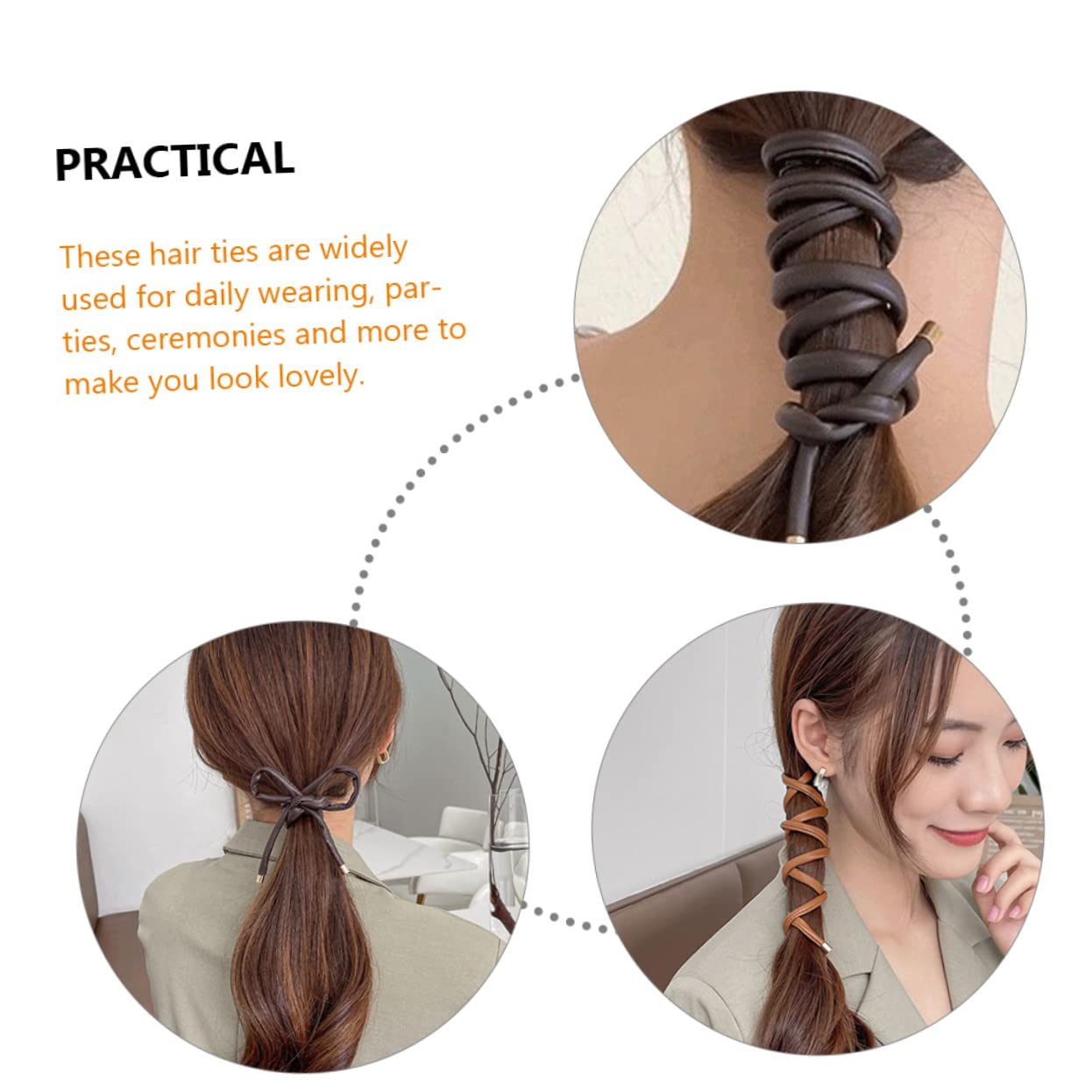 minkissy 15piezas Diademas Trenzadas Para Mujeres y Niñas Accesorios Para Cabello Estilo Para Coletas y Peinados Elegantes Oscuro