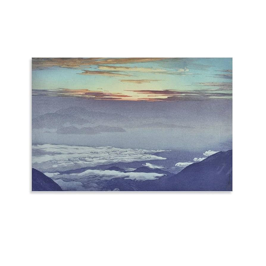 Amazon.co.jp: 吉田博よしだ ひろし浮世絵『雲海 鳳凰山』 偉大