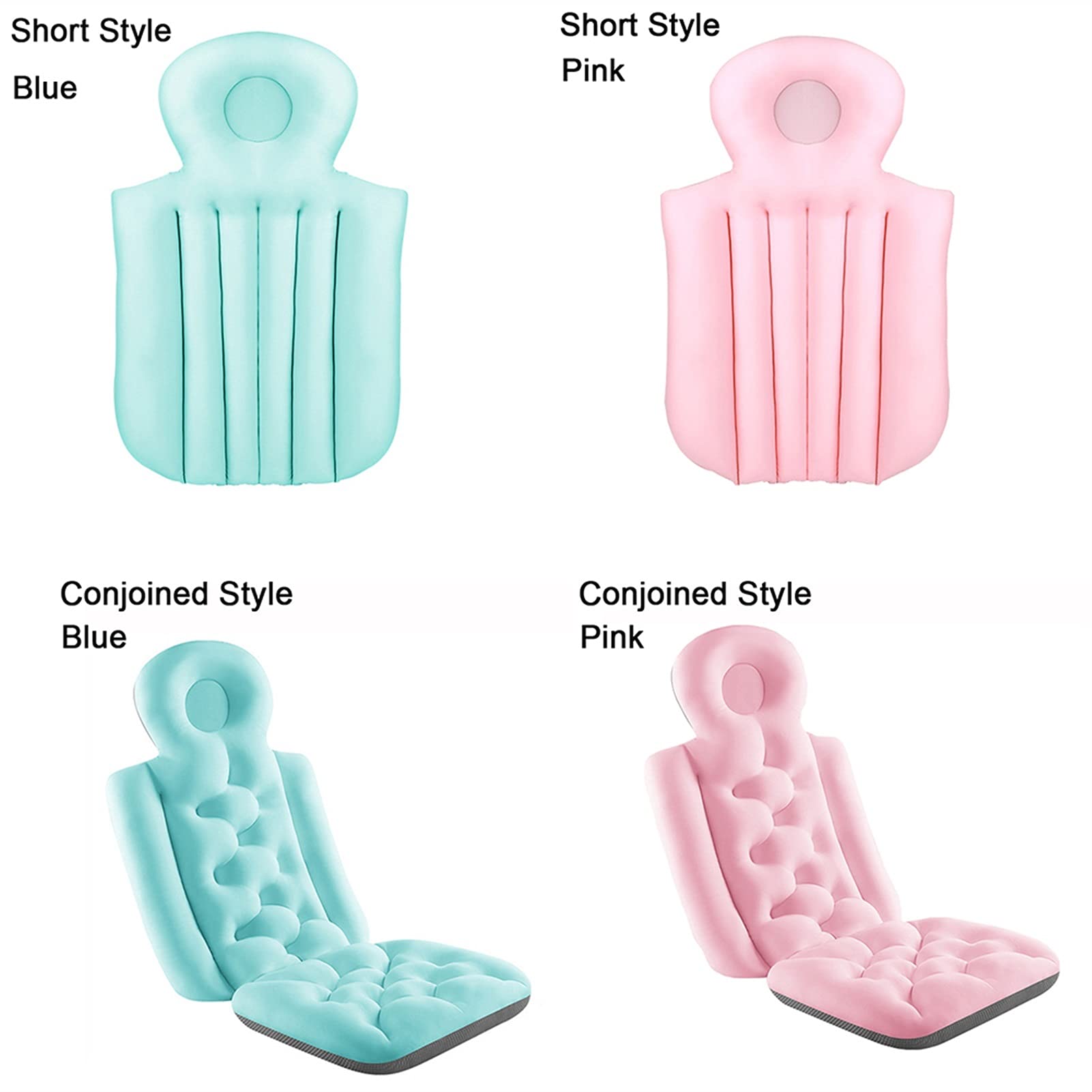 Poduszka łazienkowa do wanny, ergonomiczna poduszka do wanny spa, mata do wanny spa podkładka na materac świetne podparcie pleców dla dorosłych, poduszka do wanny na całe ciało, miękka i szybkoschnąca