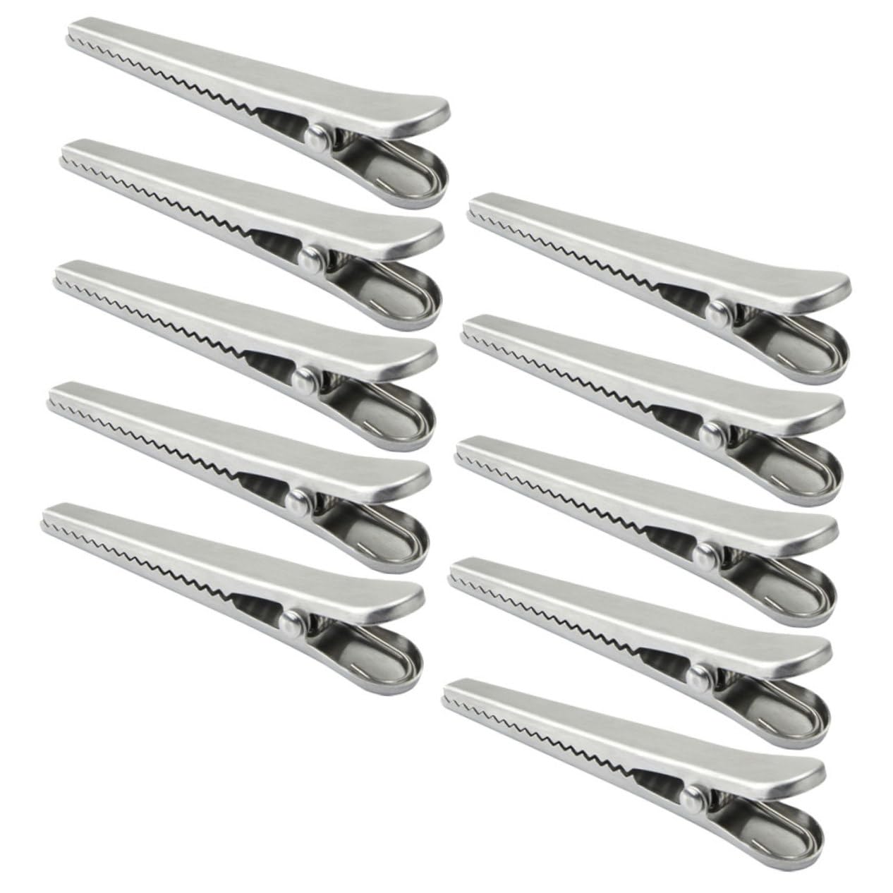 Artibetter 3 Sätze Klemme Für Lebensmittelbeutel Alligator Chip -tasche Halten Versiegelung Clips Für Snackbeutel Mehrzweck-dichtungsclips Rostfreier Stahl Silver 10 Stück * 3