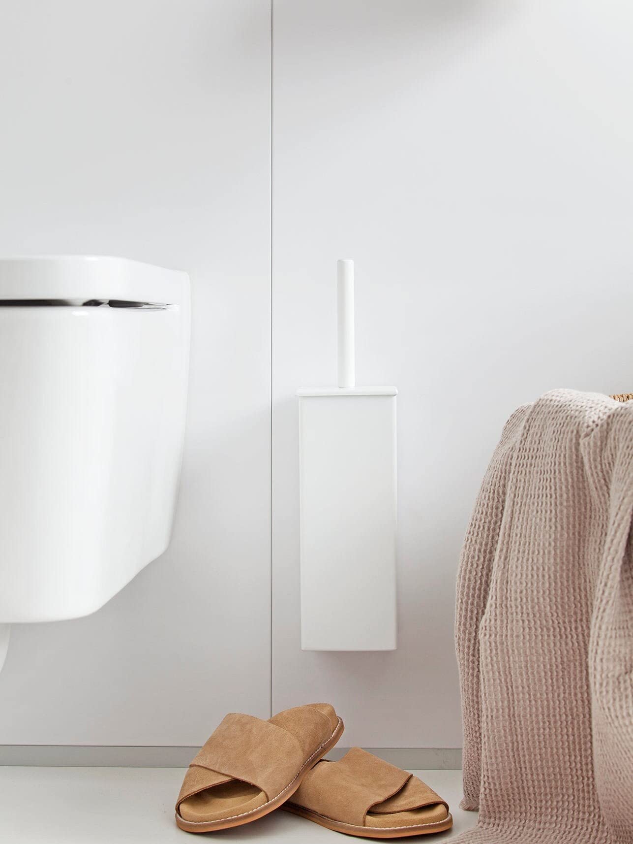 DABSTORY Acero inoxidable WC cepillo y recipiente accesorios de inodoro