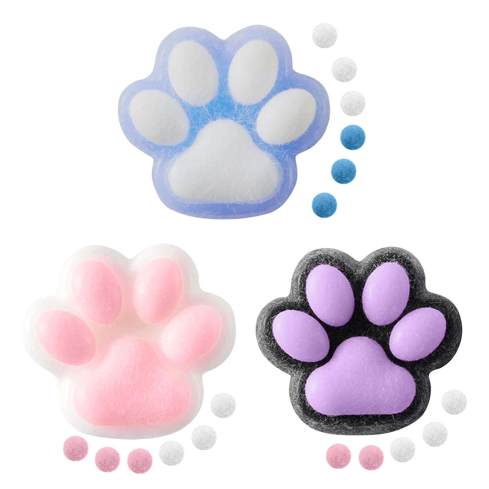 2 Stück Squishy Katzen – Niedliches Stressabbau-Spielzeug, Dehnbar & Weich, Ca. 7x7 Cm