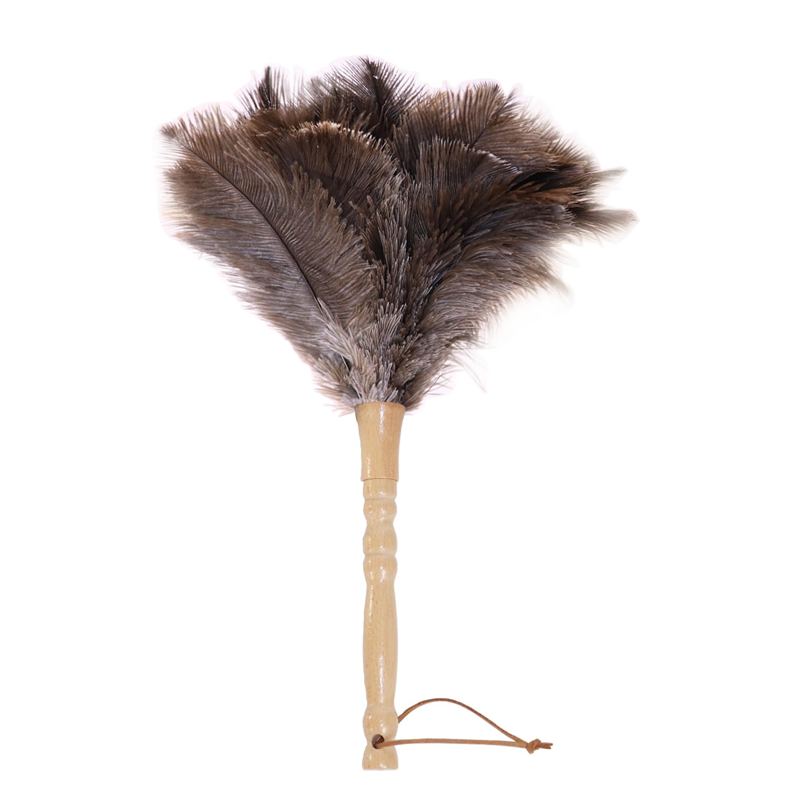 Ostrich Feather Duster, Natural Fluffy Reusable Real Eco-Friendly Genuine Soft Handheld Feather Dusters for Cleaning Supplies, Blinds, Office, Car(15 inch)
