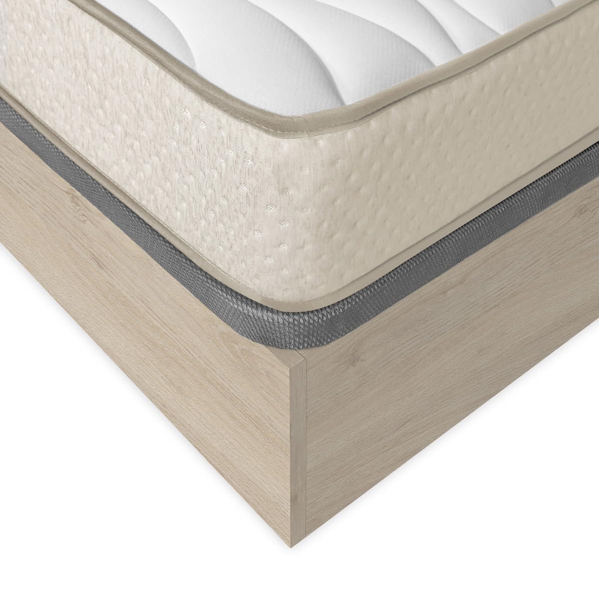 DEKIT - Pack Ahorro Dormitorio Canapé Nest con 1 Colchón viscoelástico Nova 150 x 190 cm, Altura 20 cm