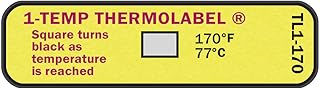 1-Temp Thermolabel 170Â°F/77Â°C Temperature Label Pack of 24 Labels