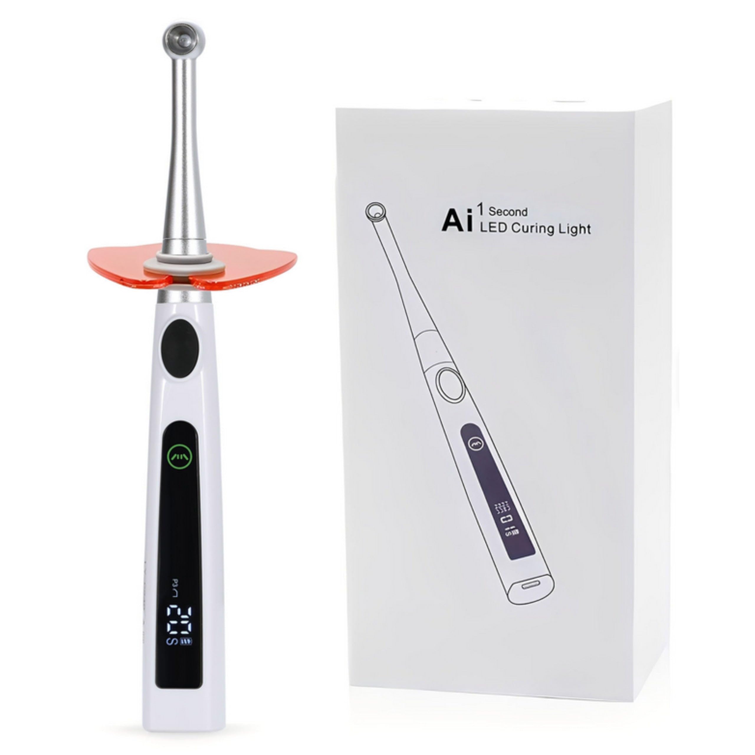 AI 1 Second LED Dental Curing Light Cordless Rechargeable | 4 Curing Programs, Cordless Design, Rechargeable Battery, LED Technology, 1 Second Cure-image-25