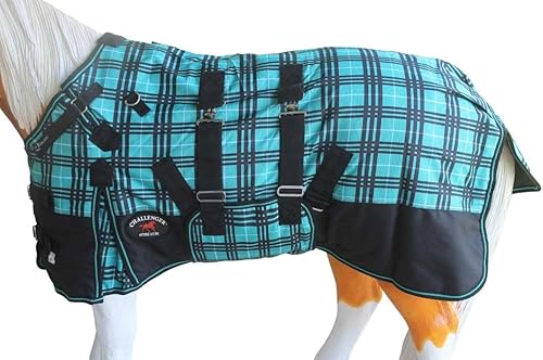 Miniatura 52 de 46" 1200D Manta de invierno para poni, burro, potro, caballo miniatura y caballo destetado CHALLENGER 51979B Marrón floral,Copo de nieve,Rosado hot