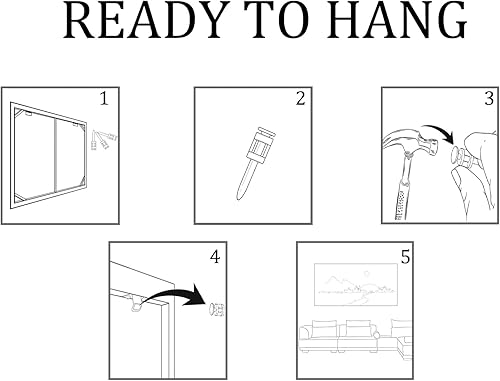 Miniatura 6 de AJAZIKO Arte de pared floral dorado grande para pared, decoración de pared azul para sala de estar, pinturas modernas para decoración de pared,