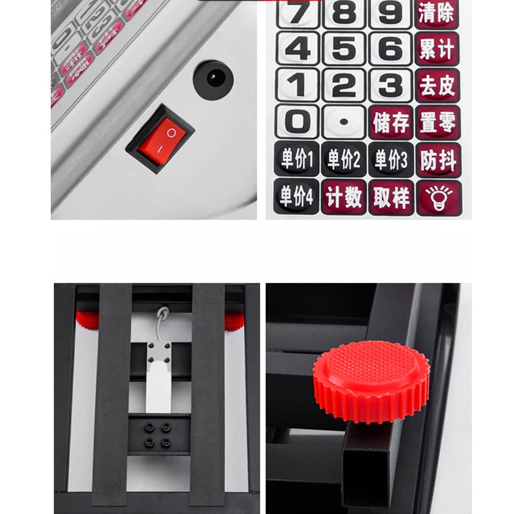 Bilancia Digitale a Piattaforma, Peso, Bilancia Elettronica da Pavimento, Bilancia Pieghevole Robusta, Display LCD ad Alta risoluzione, Ideale per pacchi Bagagli, Prezzo